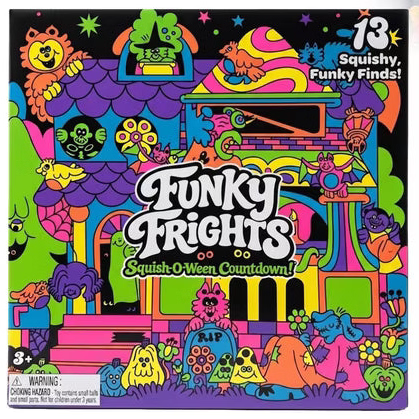 Schylling Nee-Doh 2026 Funky Frights Squish-O-Ween 13-Piece Countdown Calendar